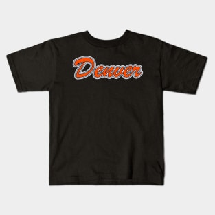 Football Fan of Denver Kids T-Shirt